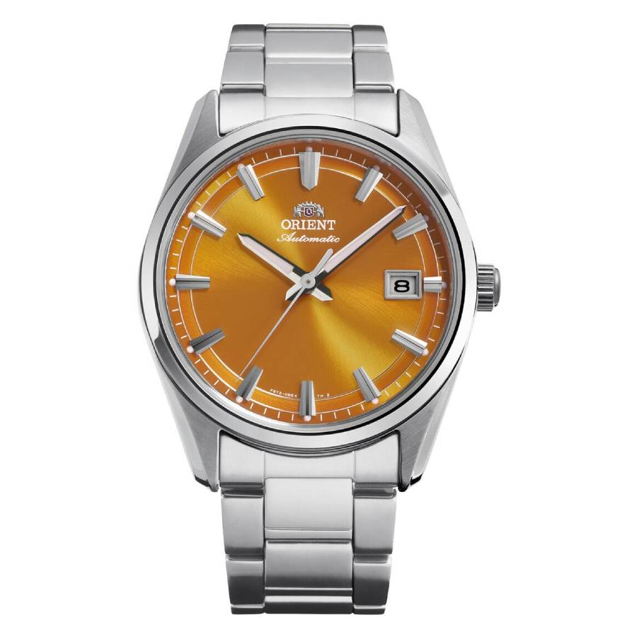 Orient Classic Stretto Date Automatic Orange Dial Watch RA-AC0R08Y30B 221$