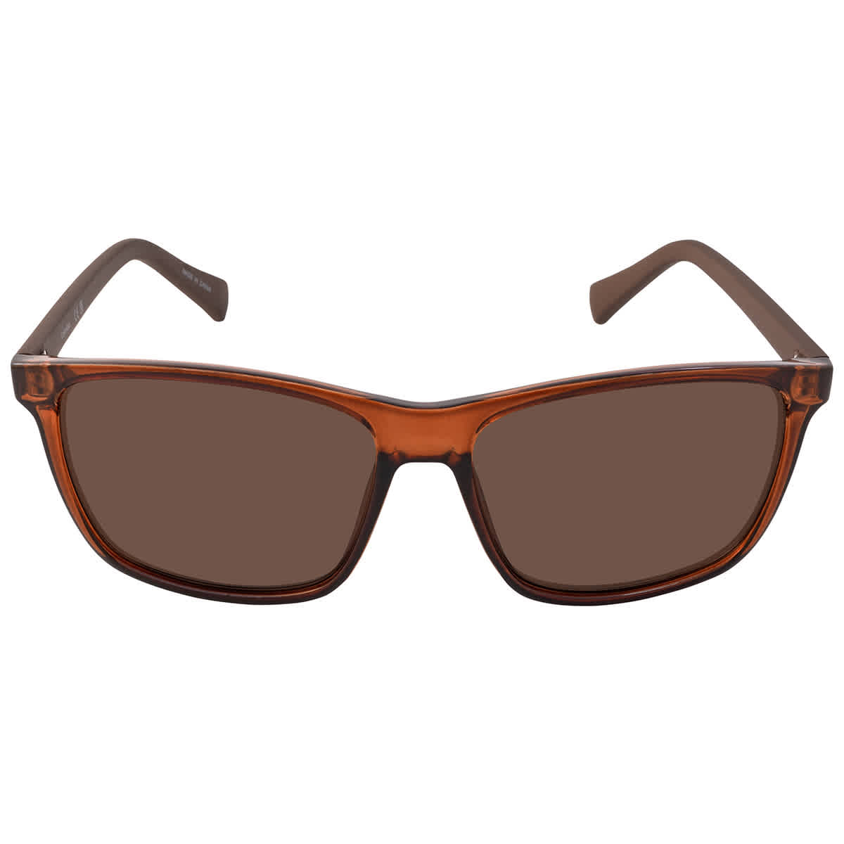 Calvin Klein Brown Rectangular Mens Sunglasses CK19568S 210 58