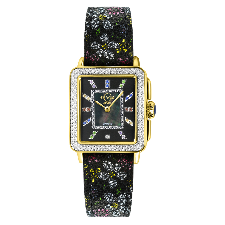 GV2 by Gevril Padova Gemstone Floral Diamond Mother of Pearl Dial Ladies Watch 12338F 541$