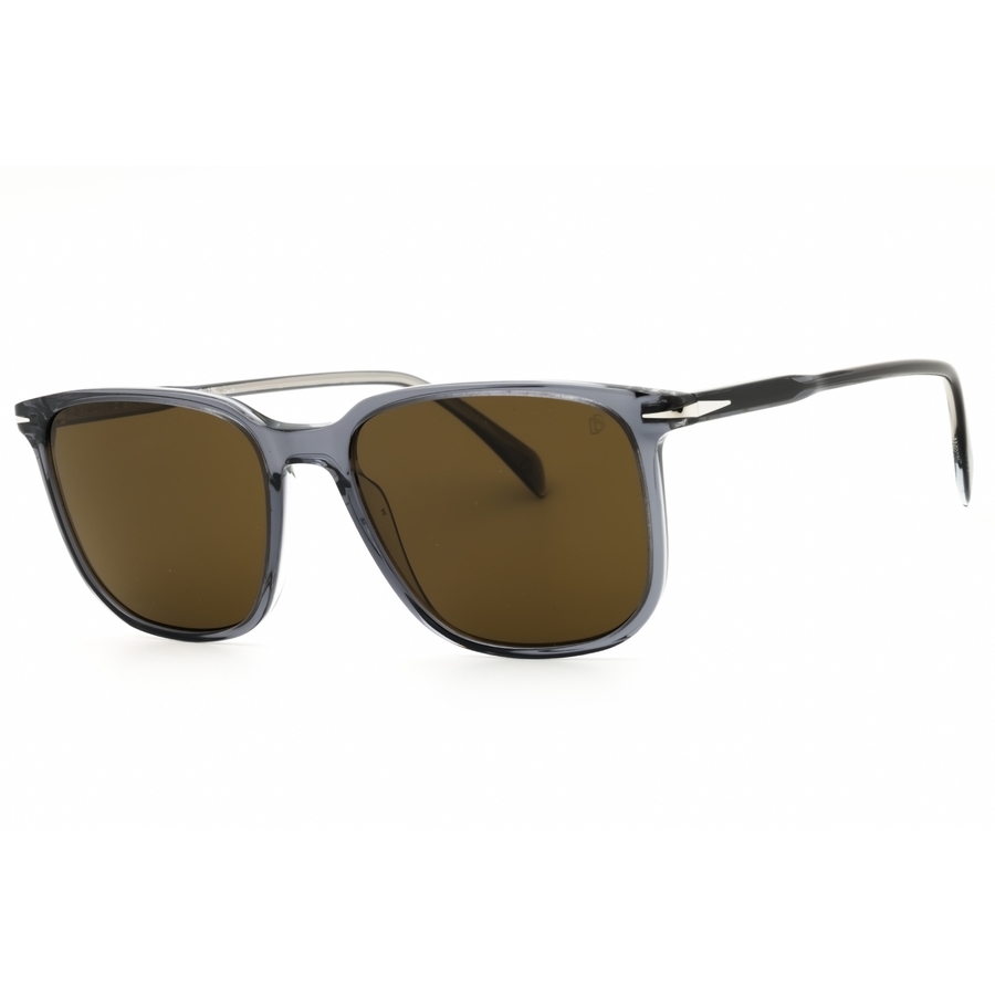 David Beckham Brown Rectangular Mens Sunglasses DB 1141/S 0TX7/70 55