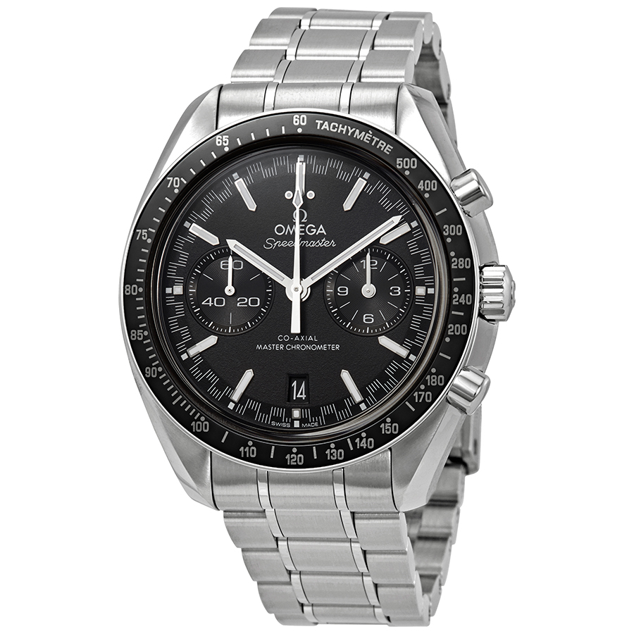 Pre-owned Omega Speedmaster Racing Master Chronograph Automatic Chronometer Black Dial Mens Watch 32930445101001 6995$