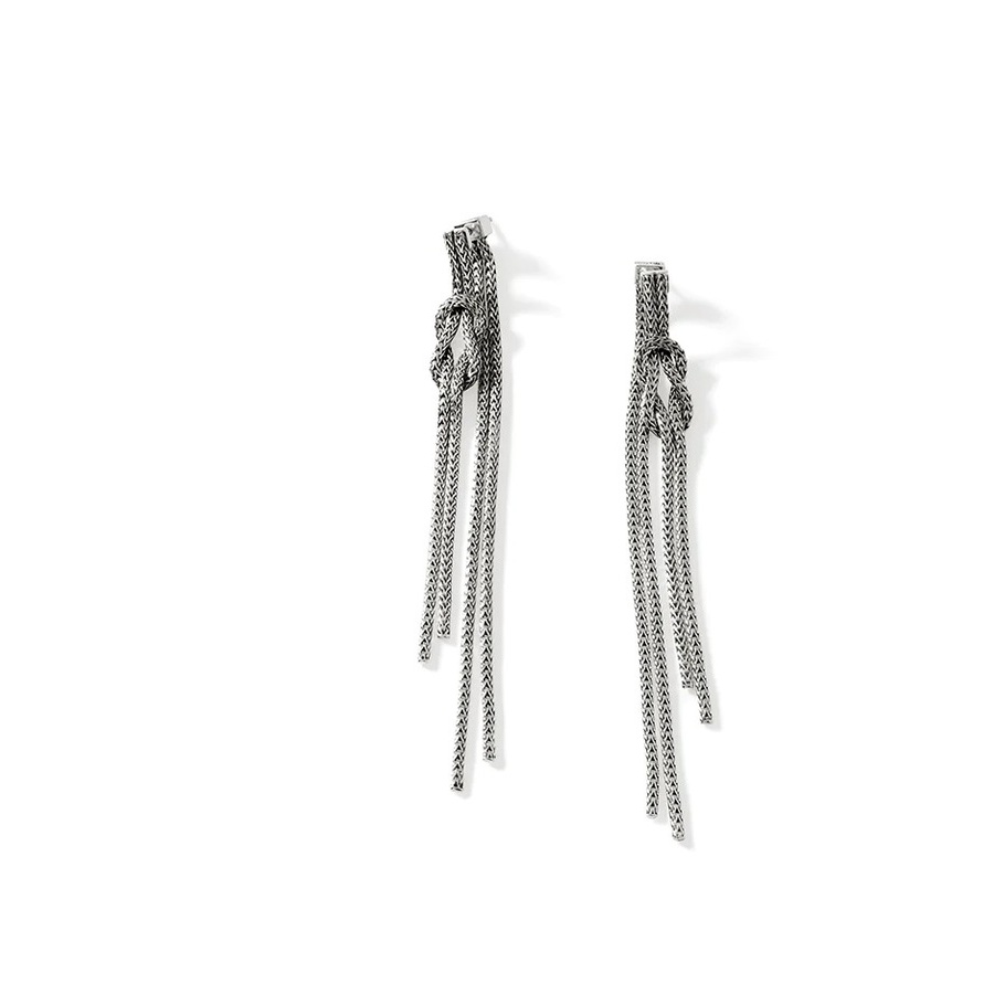 John Hardy Love Knot Drop Earring Sterling Silver - EB901063 720$