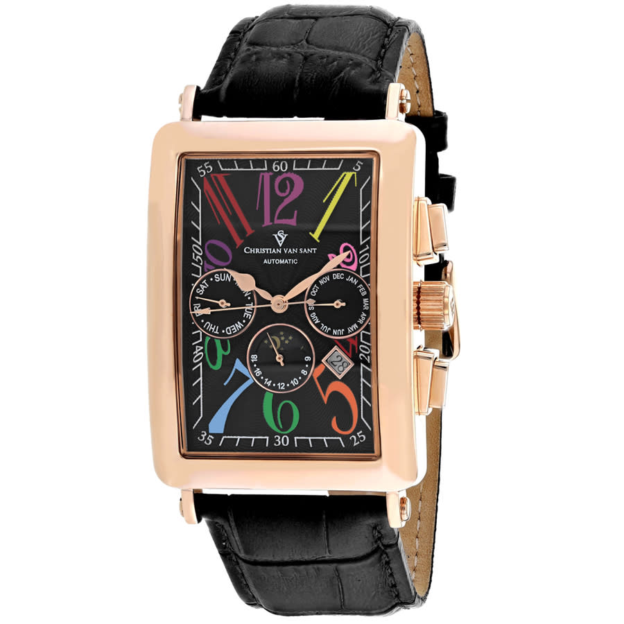 Christian Van Sant Prodigy Automatic Black Dial Mens Watch CV9143 698$