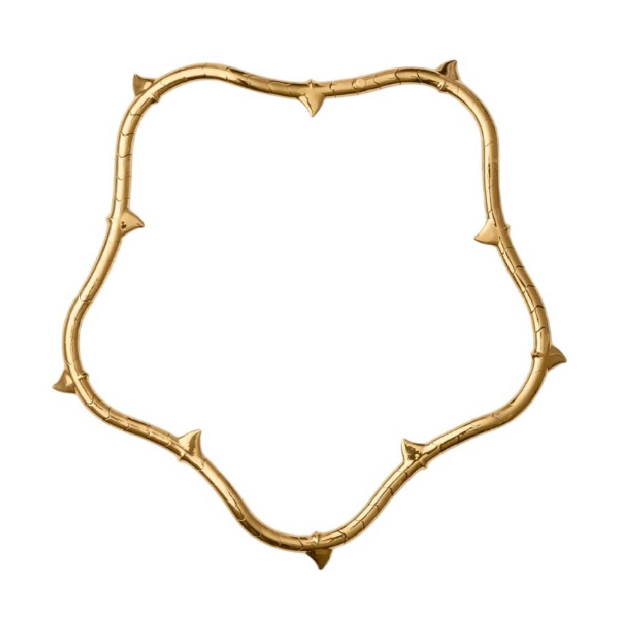 Burberry Rose Vine Clip Closure Necklace