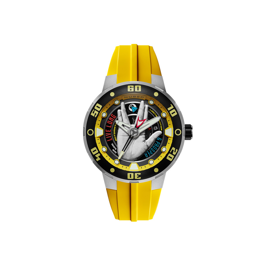 Nubeo Mariner Yellow Dial Mens Watch NB-6122-01 299$