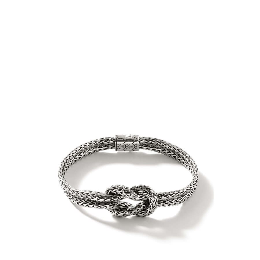 John Hardy Classic Chain Silver Manah 3.5mm Slim Chain Double Bracelet - BU900989