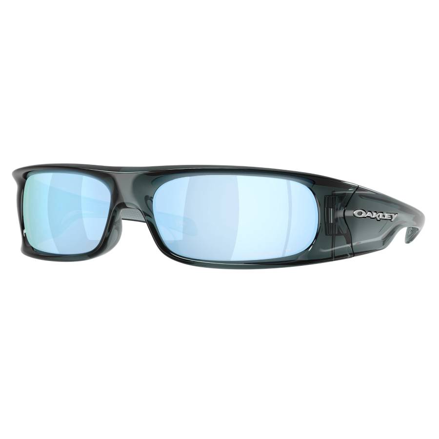 Oakley Unisex Sunglass Highland -  Frame color: Crystal Black, Lens color: Prizm Deep Water Polarized