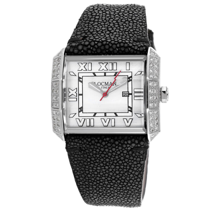 Locman Classic Quartz Silver Dial Ladies Watch 232MOPWHDC/BK STG