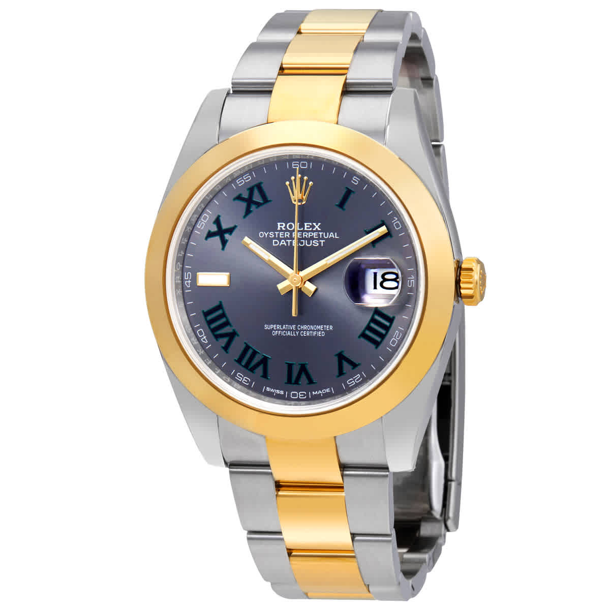 Rolex Datejust 41 Slate Dial Automatic Mens Steel and 18kt Yellow Gold Oyster Watch 126303GYRO