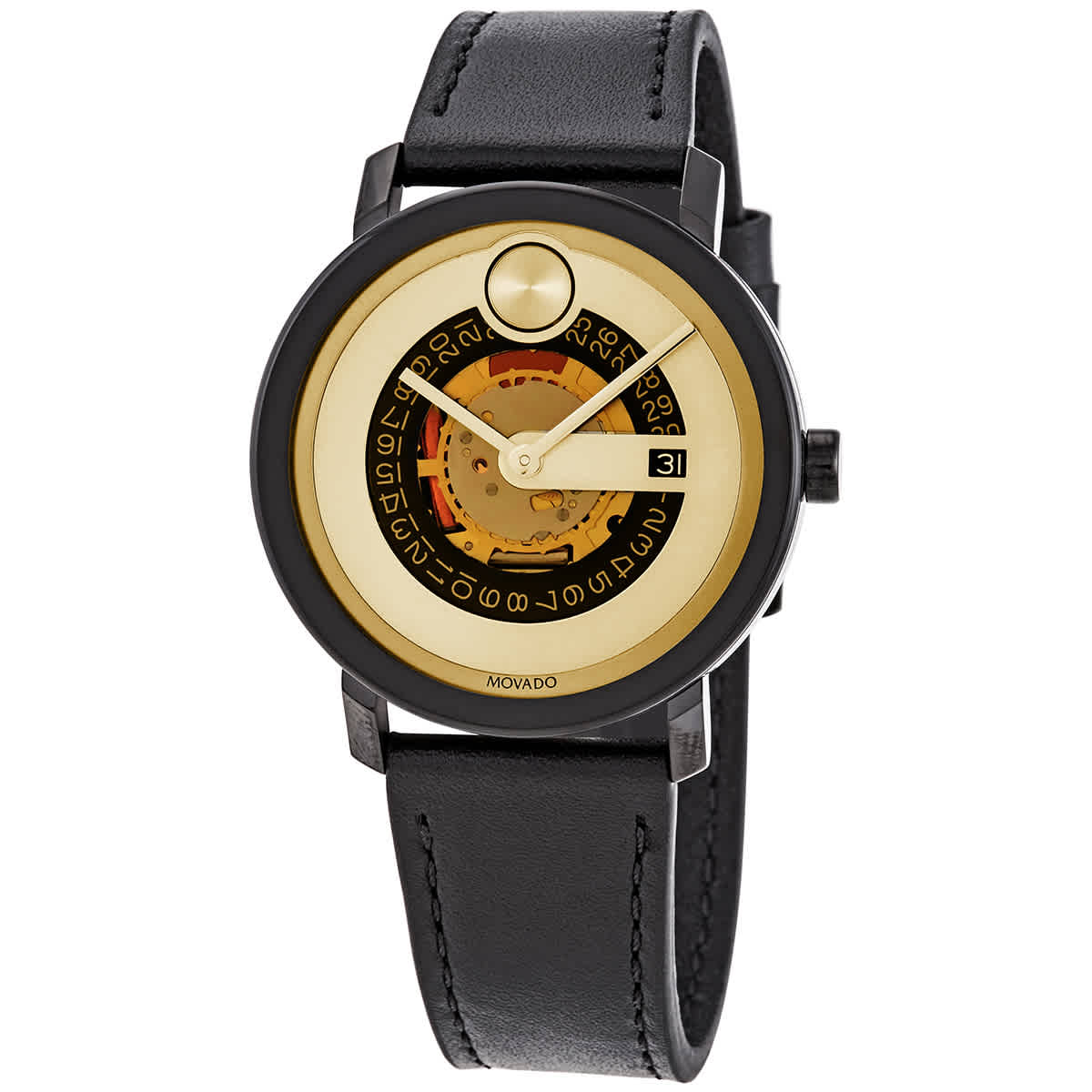 Movado Bold Evolution Quartz Gold Dial Men's Watch 3600676 885997354233 ...