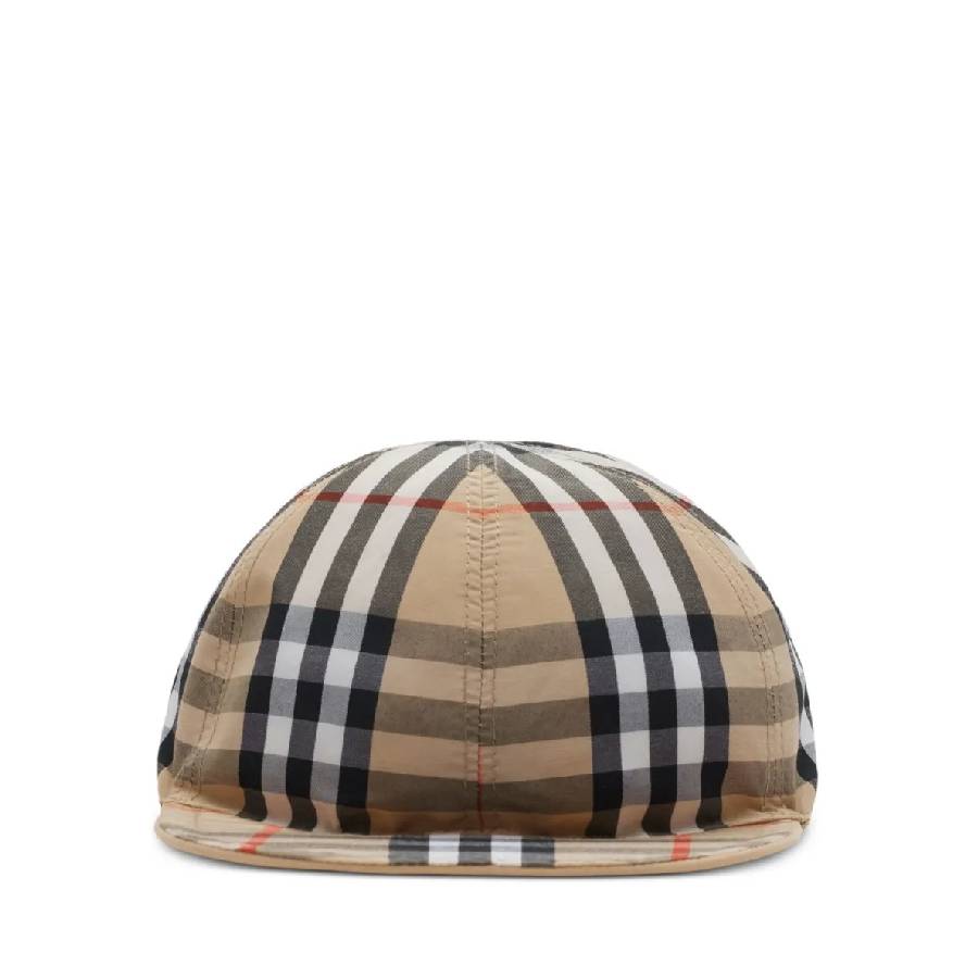 Burberry Classic Check Pattern Reversible Cotton Baseball  display picture 3