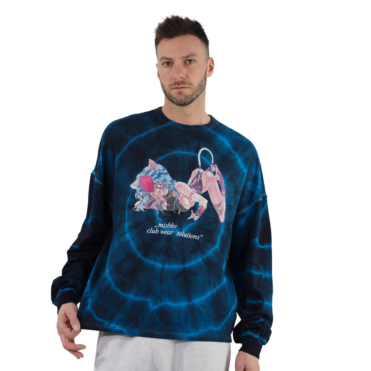 Tie dye manga larga clearance