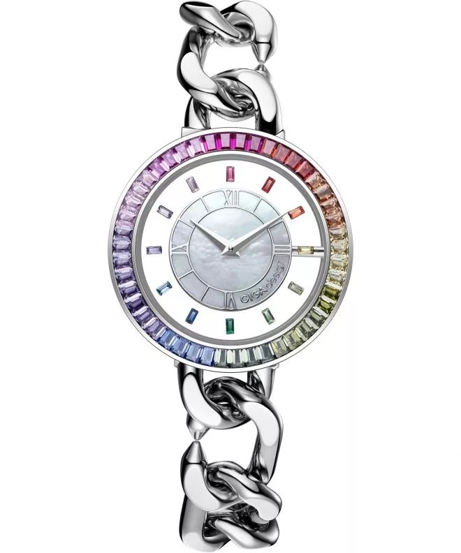Ciga Design Sparkle Quartz Crystal White Dial Ladies Watch D022-SIRB-3SS