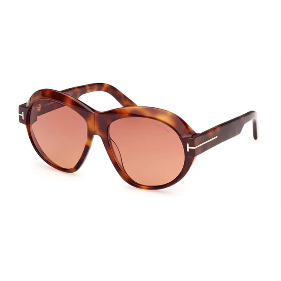 Tom Ford Ladies Black Aviator Sunglasses FT1113 53T