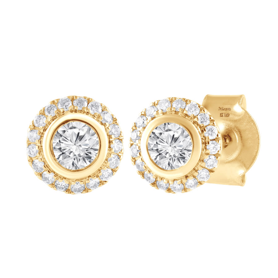 Brilliant Diamond 9KT Yellow Gold 041 Carat Lab Grown Diamond Stud Earrings for Women 260$