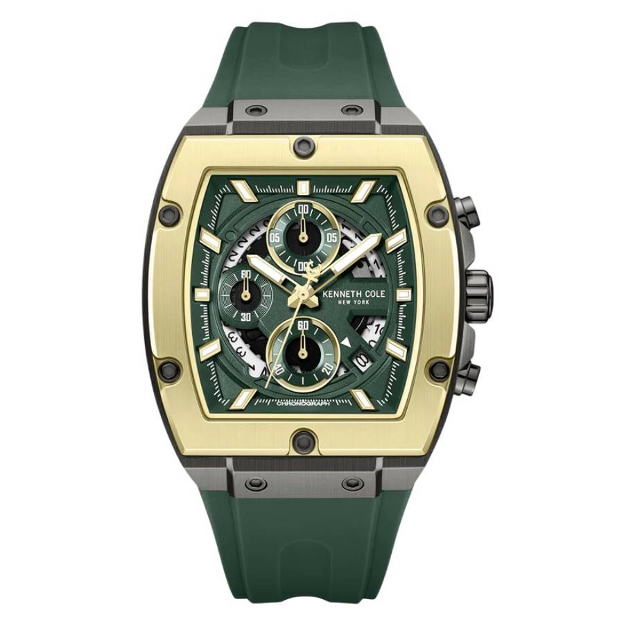 Kenneth Cole New York Chronograph Quartz Green Dial Mens Watch KCWGO0067601 159$