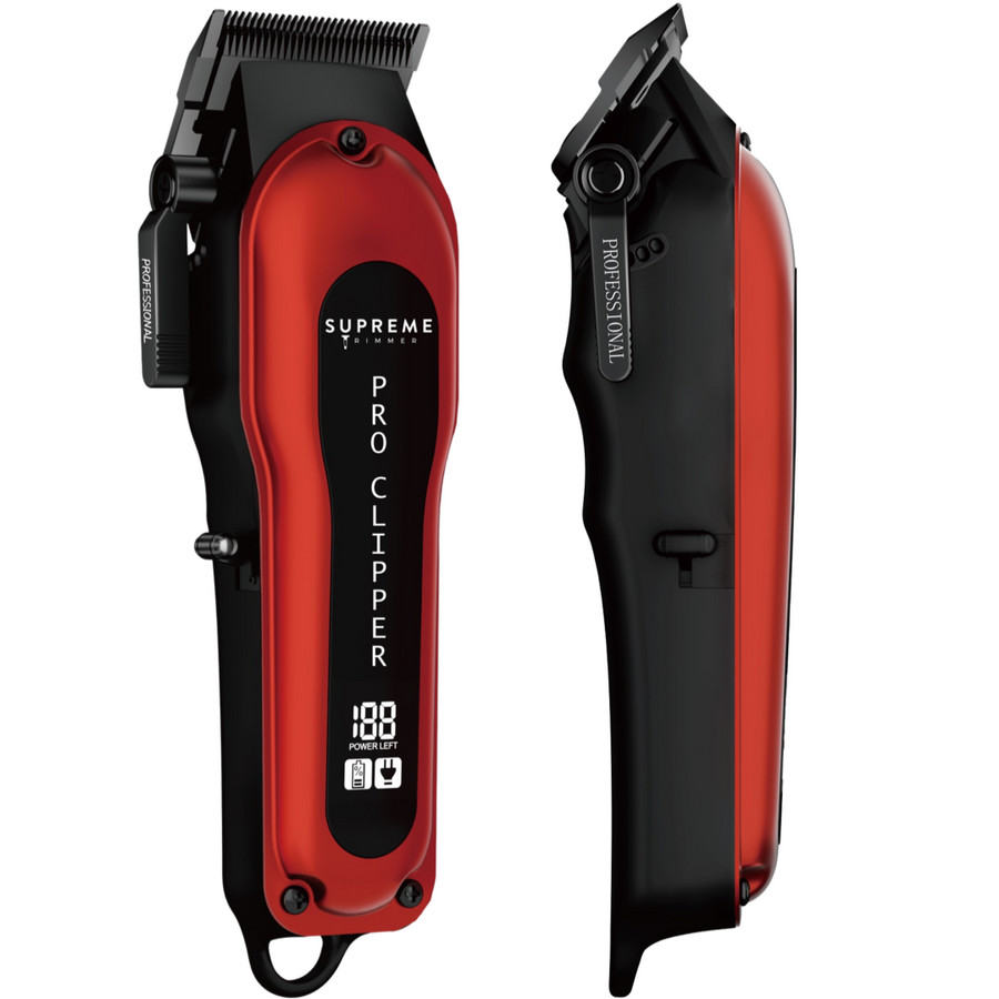 Supreme Trimmer Pro Clipper Red Hair Care 688201434918