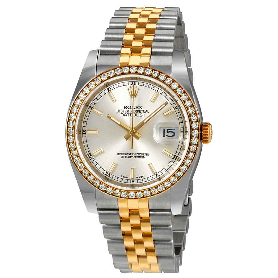 Rolex Oyster Perpetual Datejust 36 Silver Dial Stainless Steel and 18K Yellow Gold Jubilee Bracelet Automatic Ladies Watch 116243SSJ Rolex Oyster Perpetual Datejust 36 Silver Dial Stainless Steel and 18K Yellow Gold Jubilee Bracelet Automatic Ladies Watch 116243SSJ