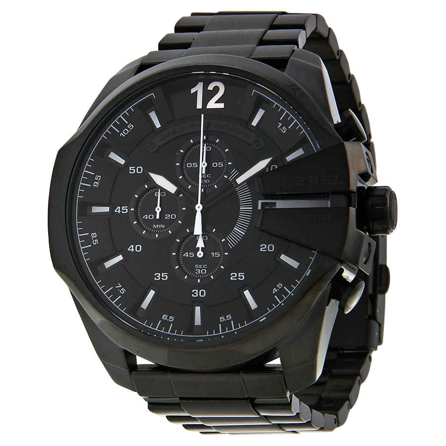 Diesel Mega Chief Chronograph Black Dial Mens Watch DZ4283 225$
