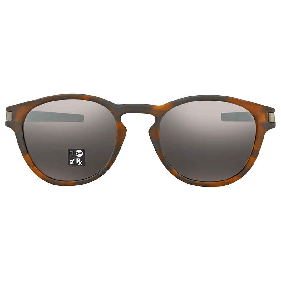 Oakley Latch Prizm Sunglasses Matte Brown Tortoise/Prizm Black Iridium, One Size