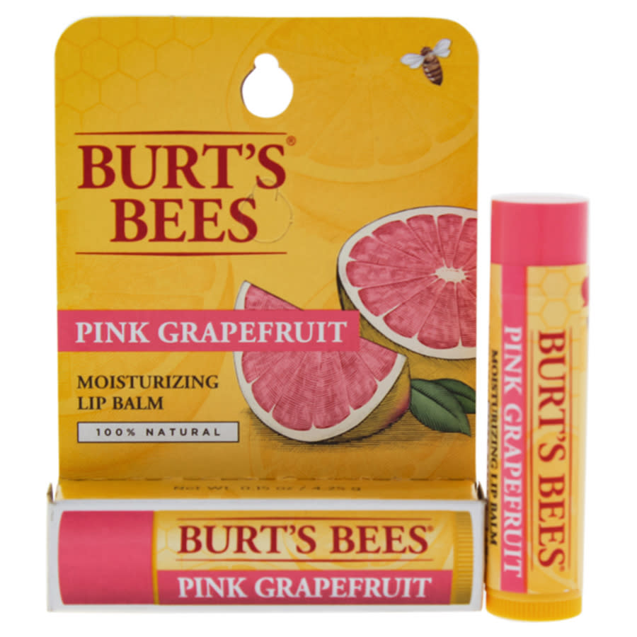 Burt's Bees Unisex Moisturizing Lip Balm Blister 0.15 oz Pink Grapefruit Skin Care 792850014527