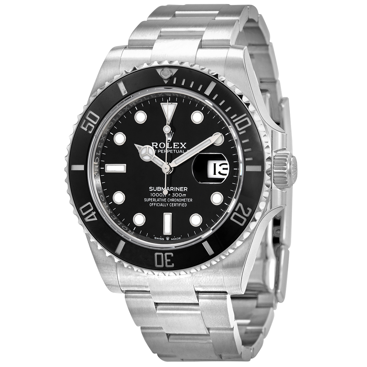 Preowned Preowned Rolex Submariner Automatic Chronometer Black Dial Mens Watch 126610LN