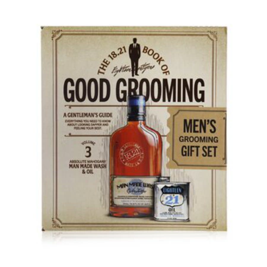 18.21 Man Made Mens Book of Good Grooming Volume 3 Gift Set Sets 850024571013