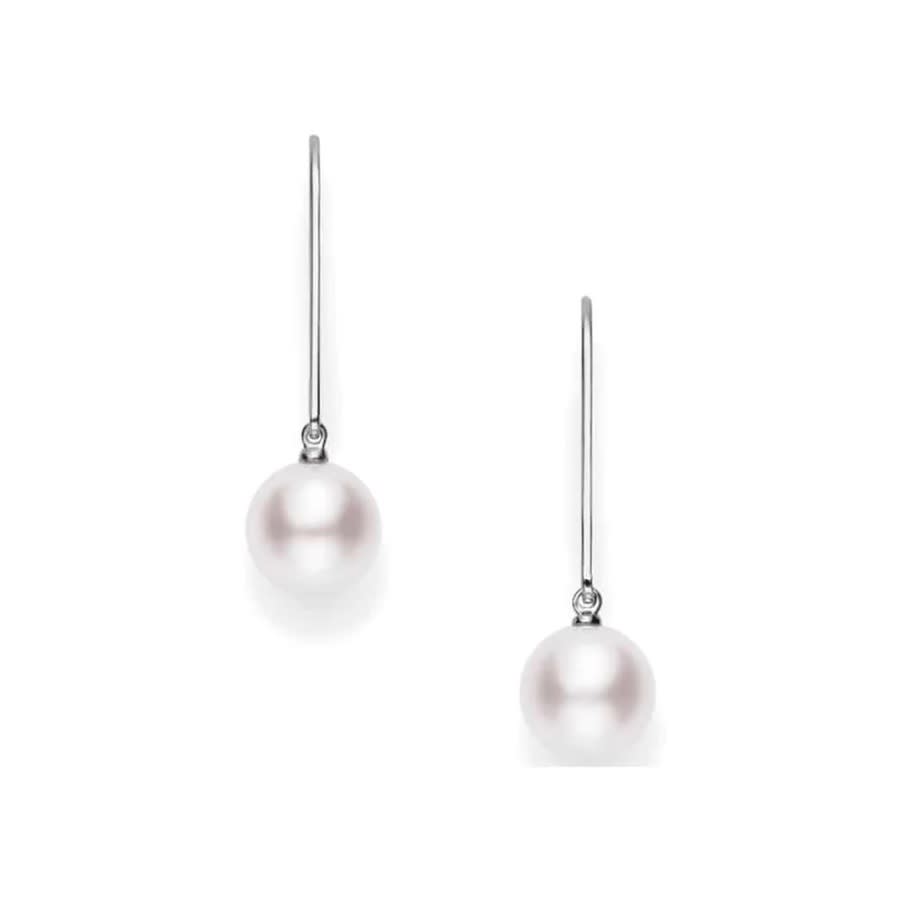 Mikimoto Pearl 18K White Gold Classic Earrings - Pea1005w 1550$