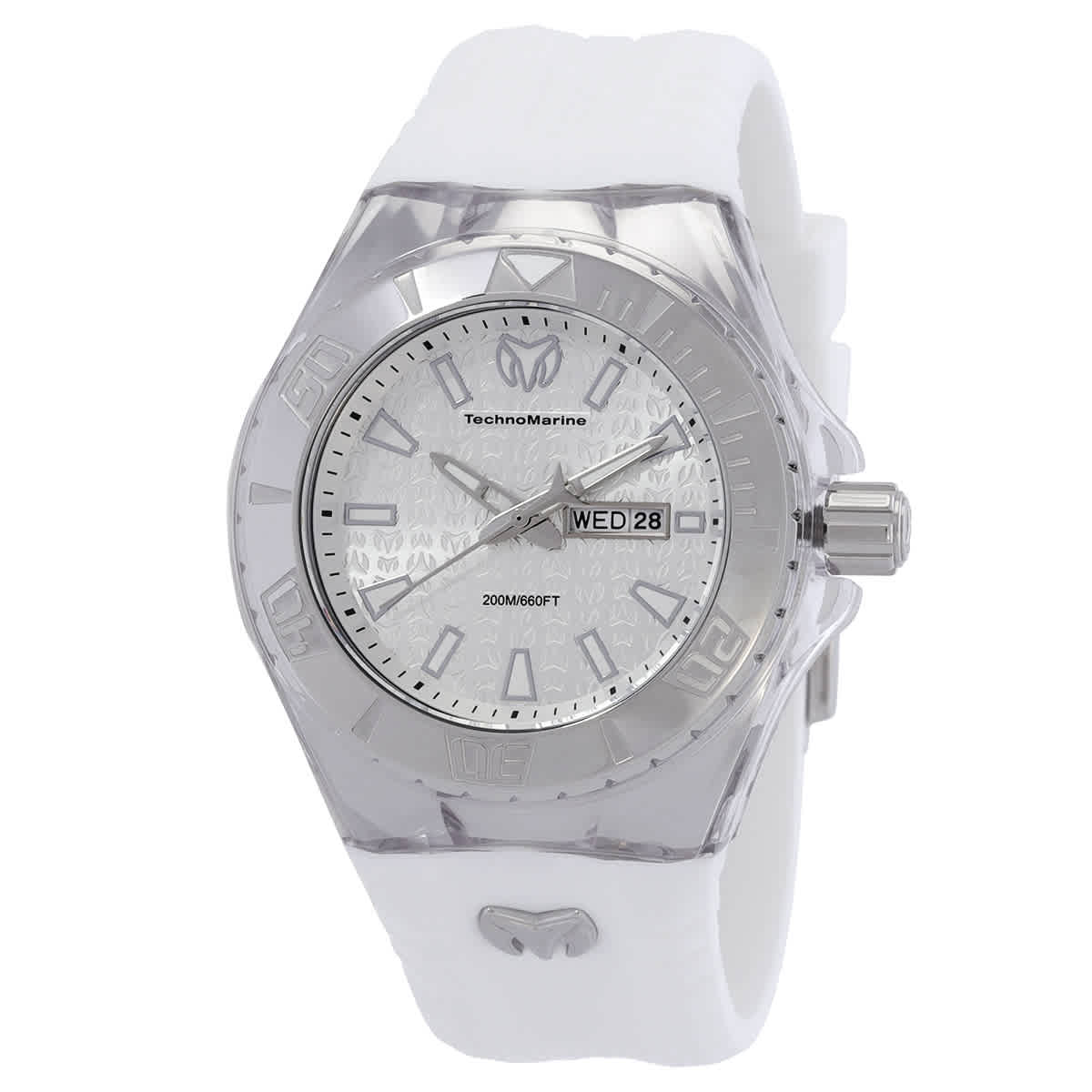 Technomarine Cruise Monogram Date Day Quartz Silver Dial Mens Watch TM-122008 89$