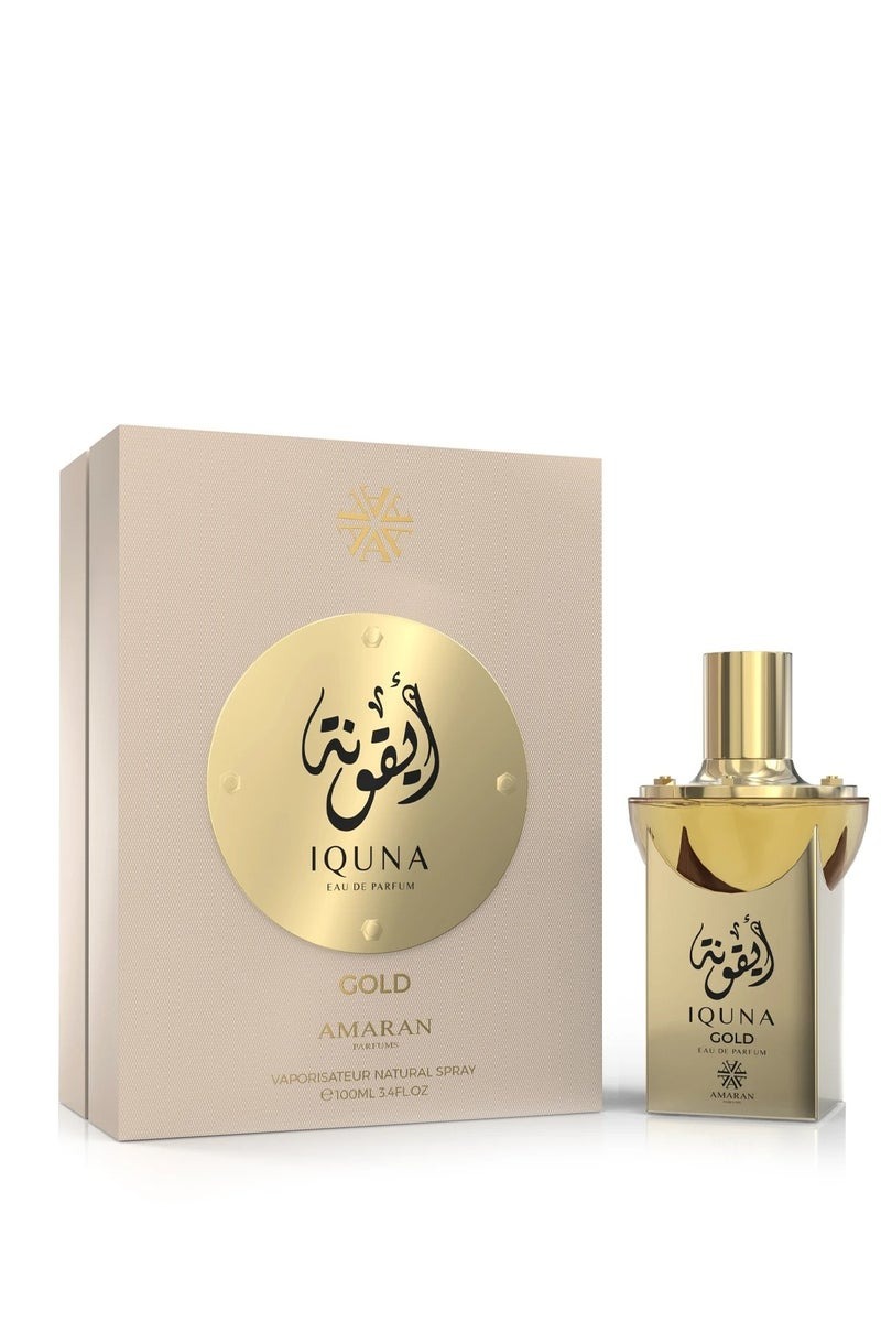 Amaran Ladies Iquna Gold EDP Spray 3.4 oz Fragrances 6294019026845