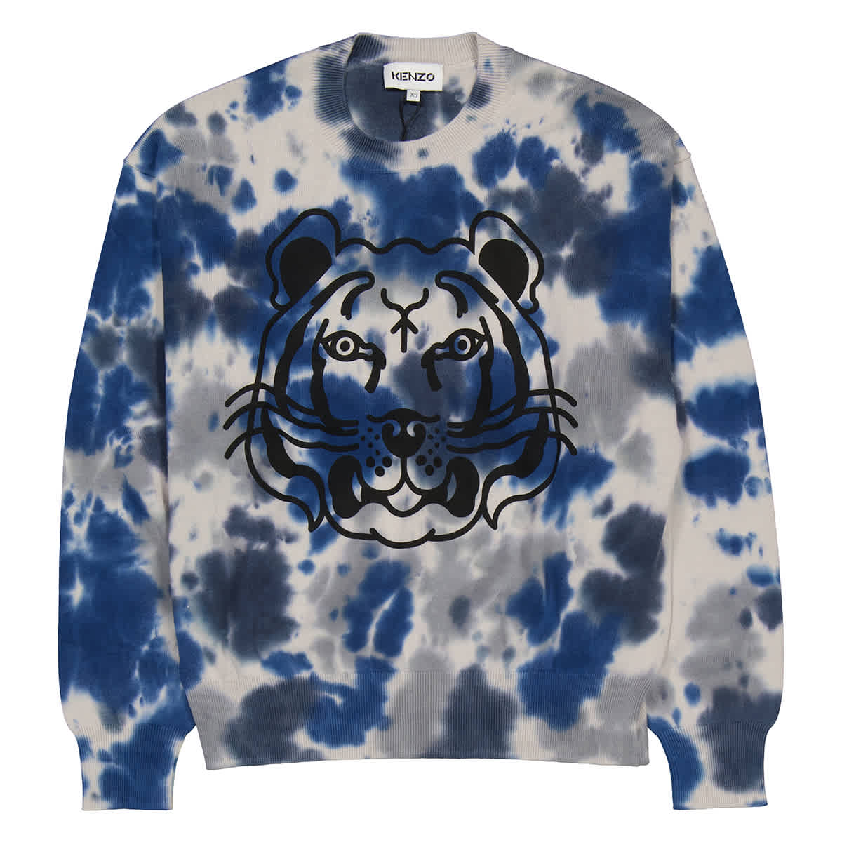 Kenzo Ladies Tiger Tie Dye Cotton Sweatshirt