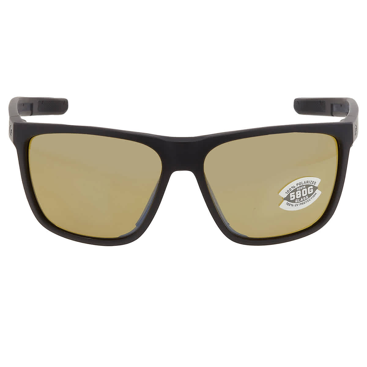 Costa Del Mar Costa Ferg XL Matte Black Sunglasses w/Sunrise Silver Mirror 580G Lenses 06S9012-90120462