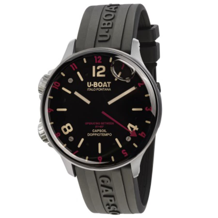 U-Boat Lefty Capsoil Doppiotempo Quartz Black Dial Mens Watch 8839 1475$