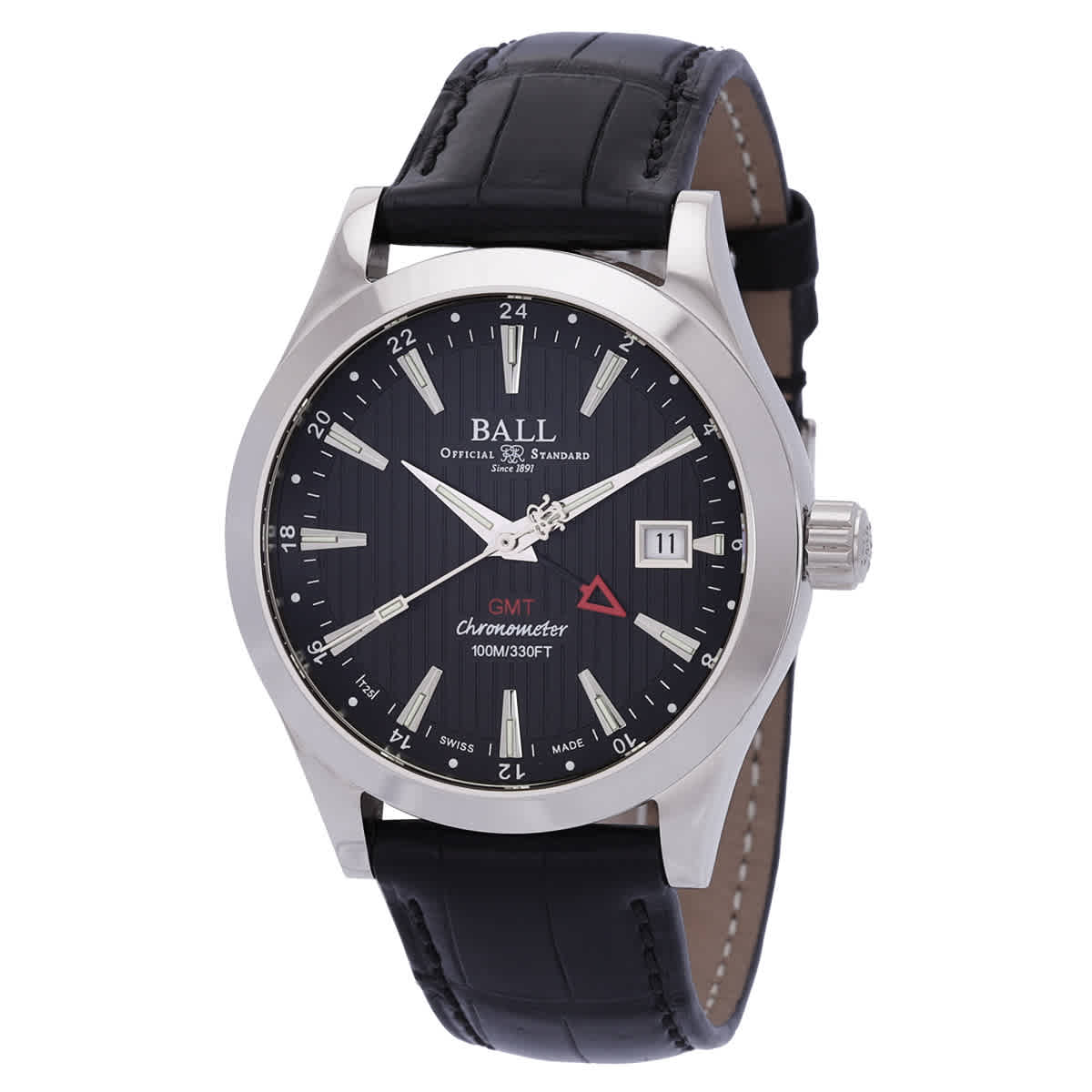 Ball Engineer II GMT Automatic Black Dial Mens Watch GM2026C-LCJ-BK