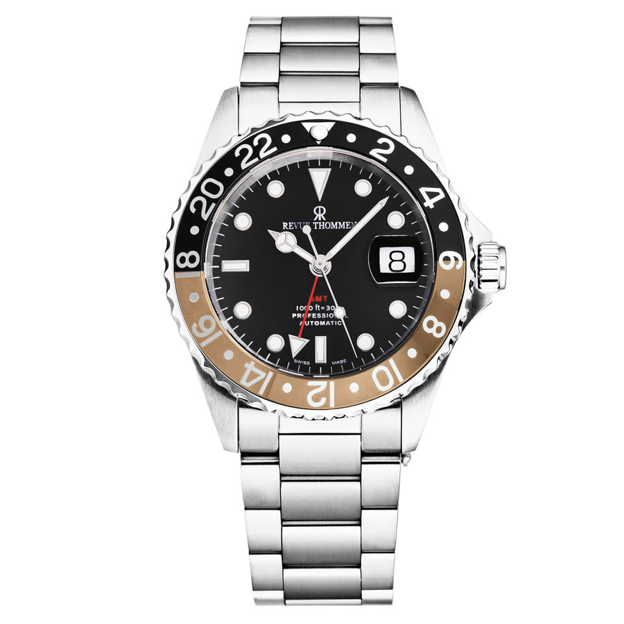 Revue Thommen Diver Automatic Black Dial Mens Watch 175722132 1007$