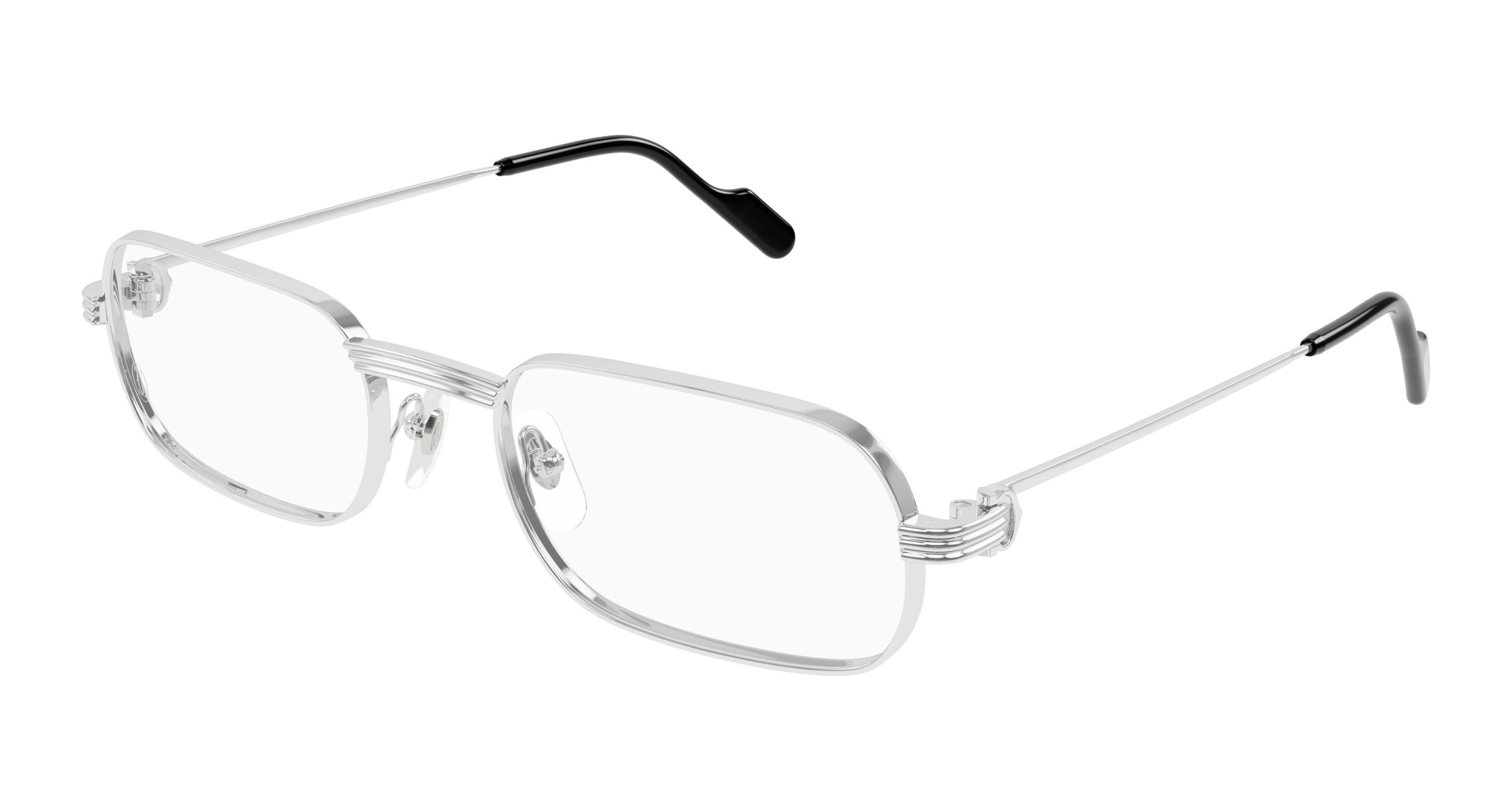 Cartier Demo Rectangular Mens Eyeglasses CT0556O 002 55 950$