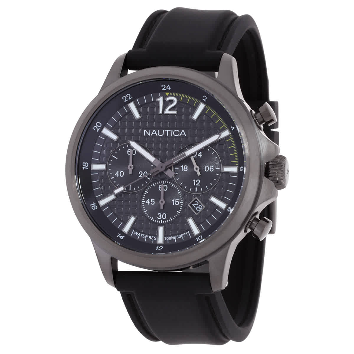 Nautica Nct Blue Ocean Chronograph Quartz Black Dial Mens Watch NAPBOF405 108$