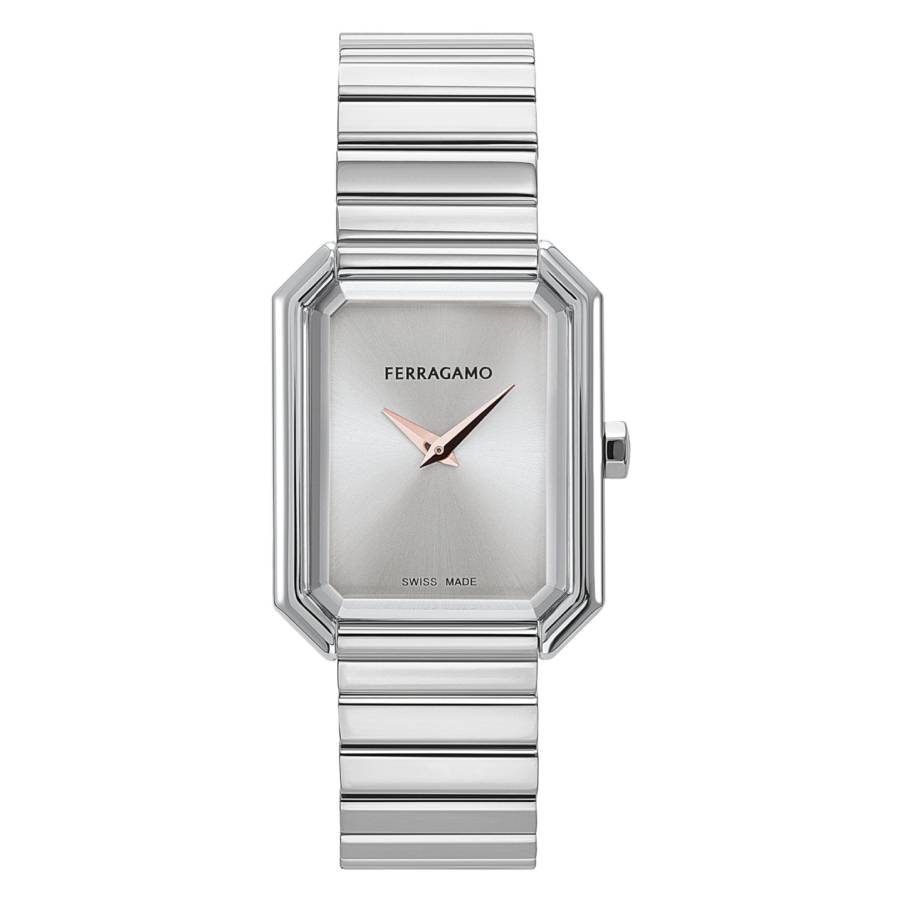 Ferragamo Crystal Tank Quartz Ladies Watch SFS800324