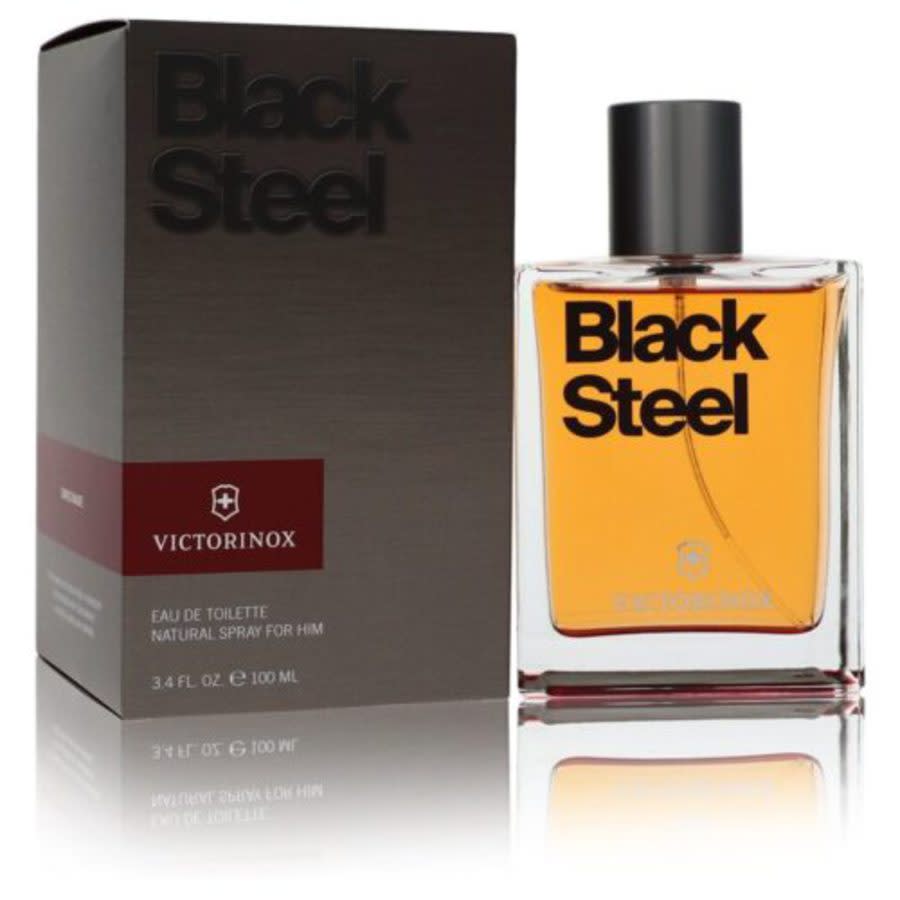 Victorinox Swiss Army Mens Black Steel EDT Spray 3.4 oz Fragrances 7611160127679