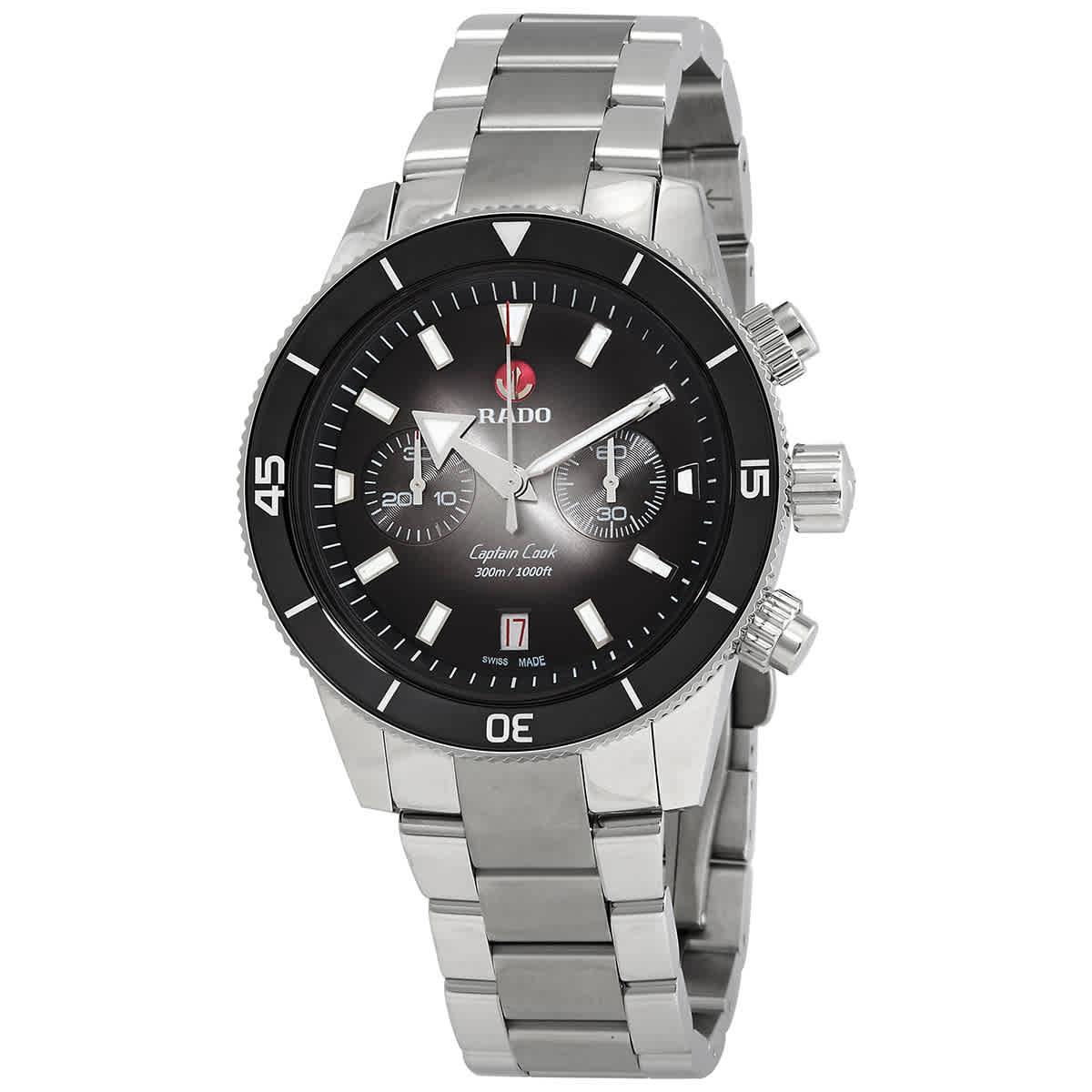 Rado Captain Cook Chronograph Automatic Black Dial Mens Watch R32145158 2960$