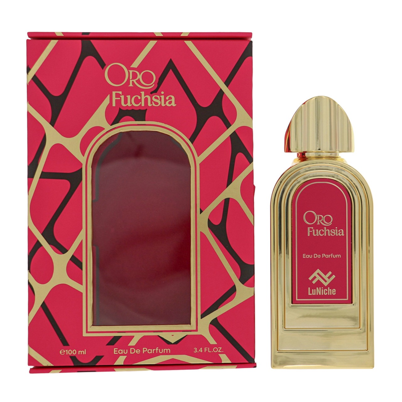 Luniche Unisex Oro Fuchsia EDP Spray 3.4 oz Fragrances 850039142802
