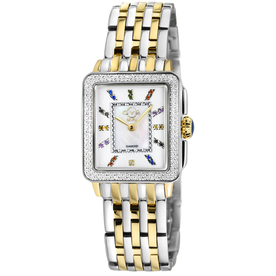 GV2 by Gevril Padova Gemstone Diamond Mother of Pearl Dial Ladies Watch 12334B 541$