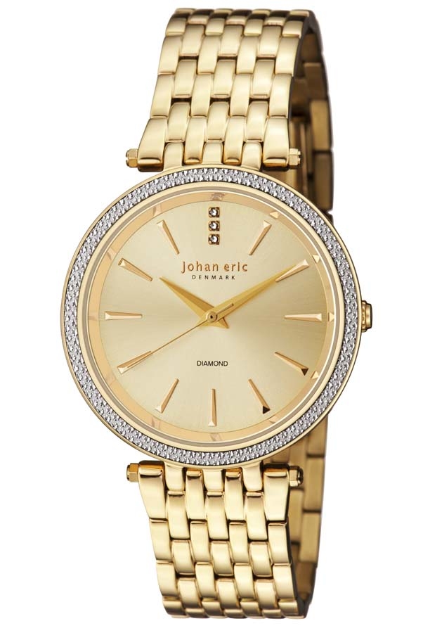 Johan Eric Fredericia Gold Dial Ladies Watch JE-F1000-02-002B 256$