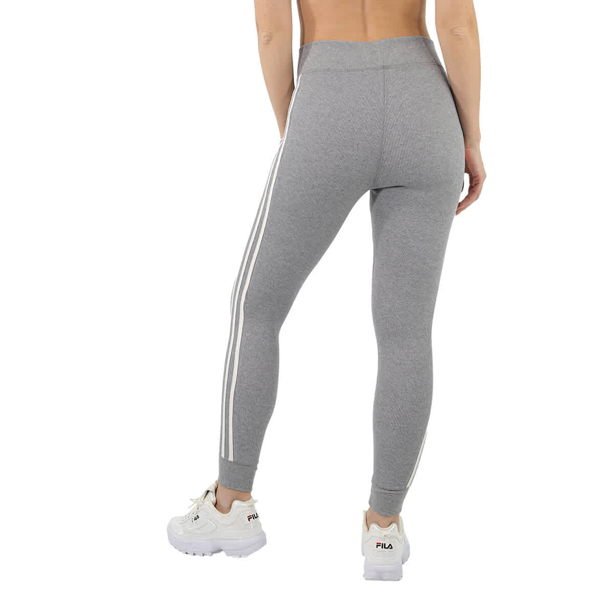 Adidas Original Ladies Core Heather High Waisted Waffle Leggings