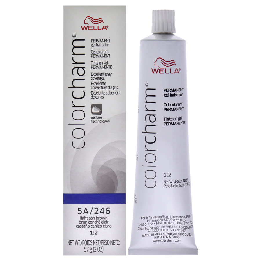 Wella Color Charm Permanent Hair Color Gel 2 oz 246 Light Ash Brown Hair Care 070018028945 13$