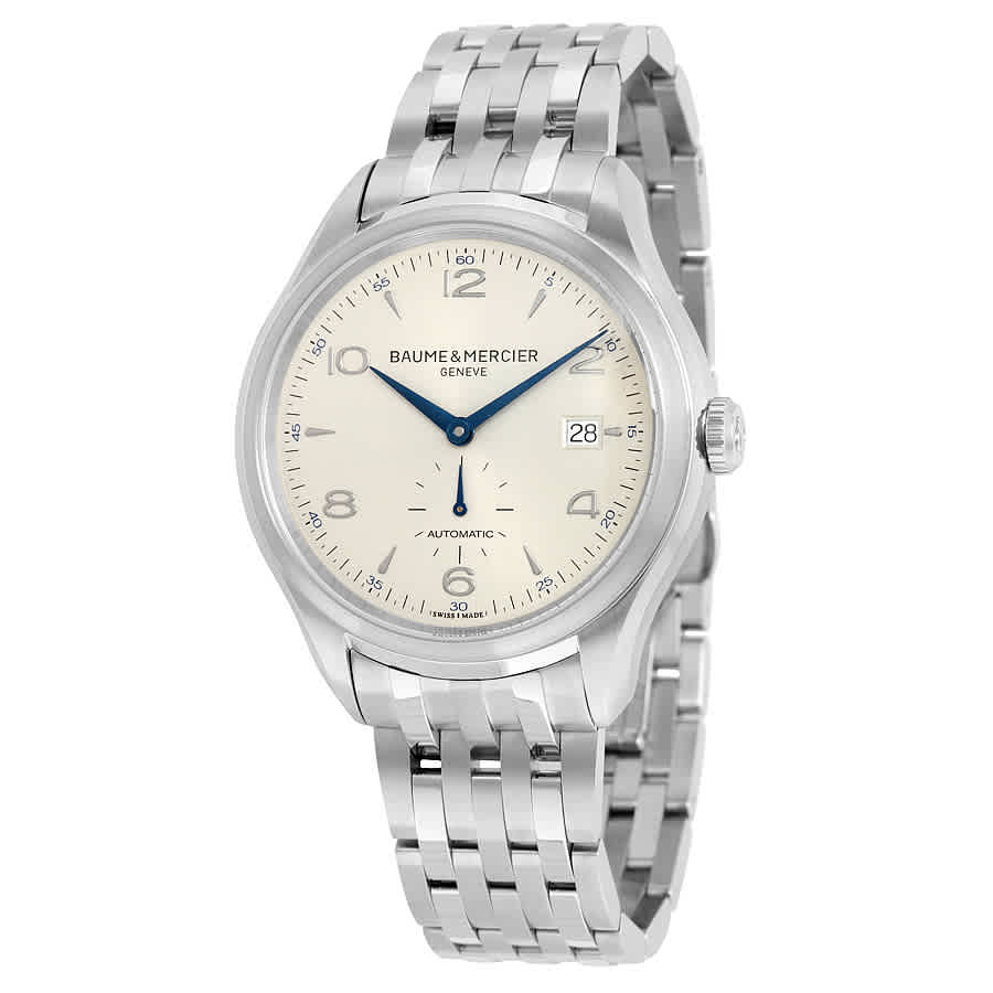 Baume and Mercier Clifton Automatic Silver Dial Mens Watch 10099 1820$
