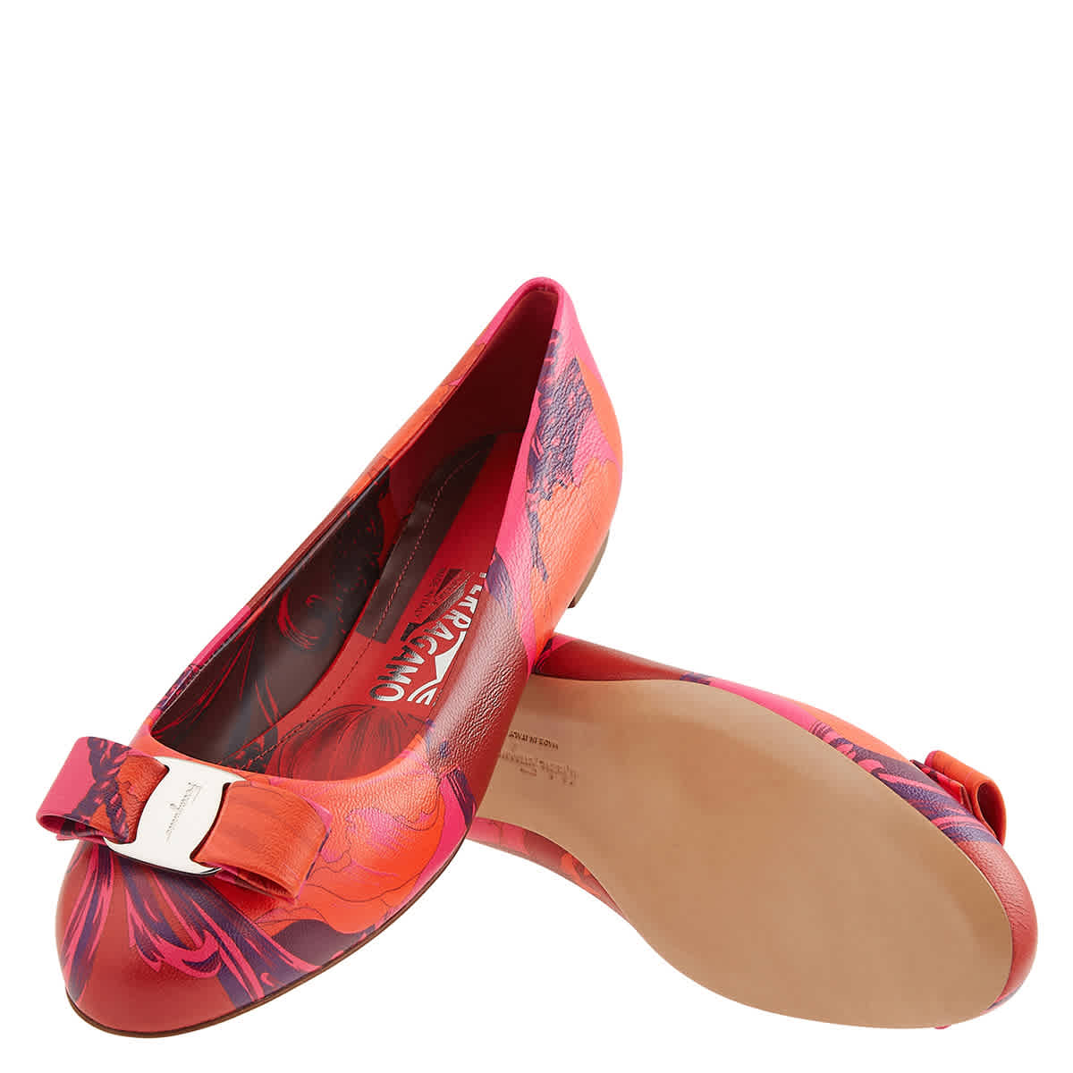 Salvatore Ferragamo Floral Varina Icon Ballerina Shoes