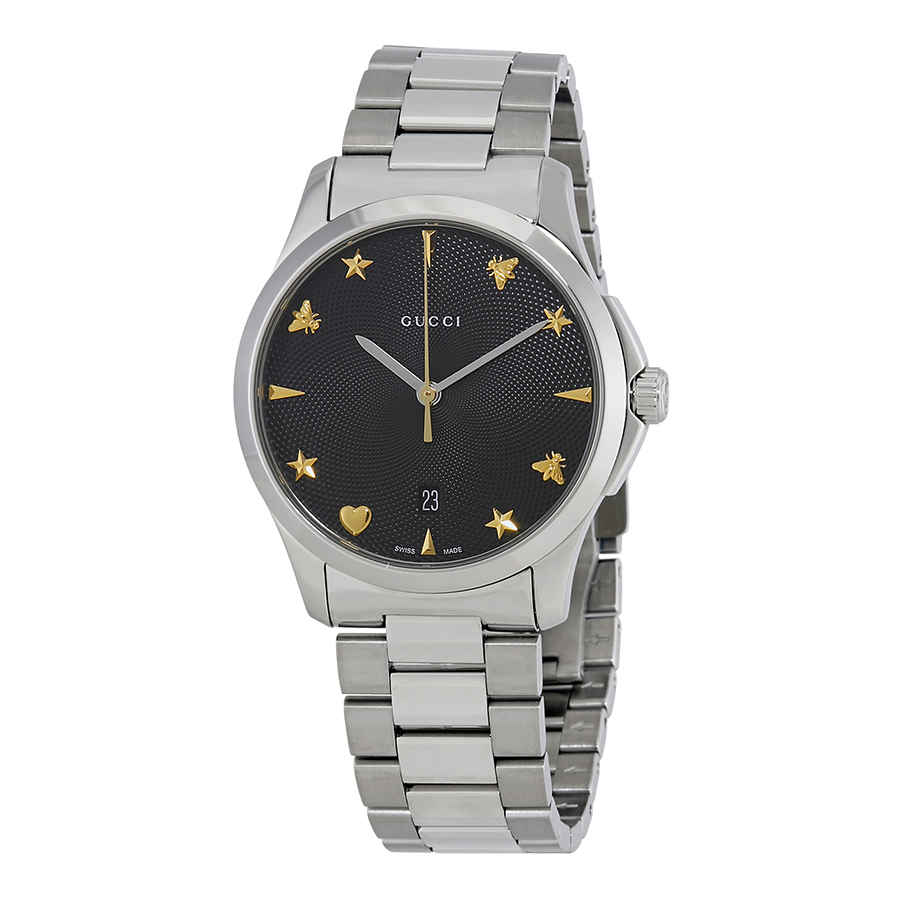 Gucci G Timeless Black Dial Watch 