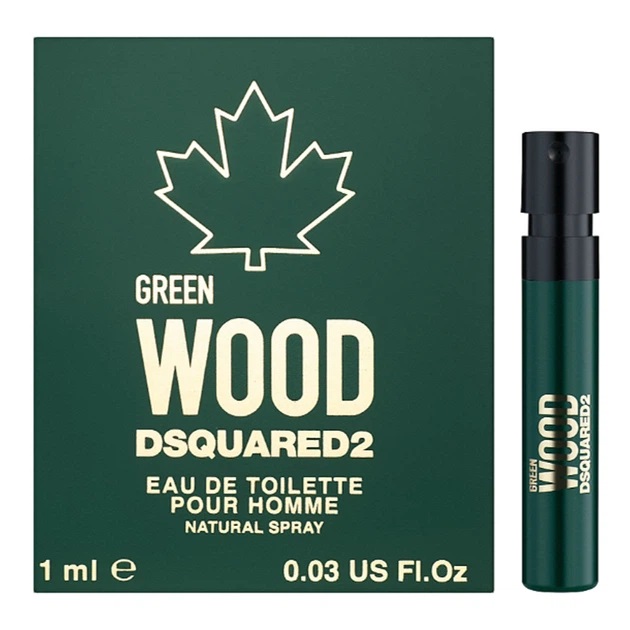 Dsquared2 Mens Green Wood EDT Spray 003 oz Fragrances 8011003852871 6$