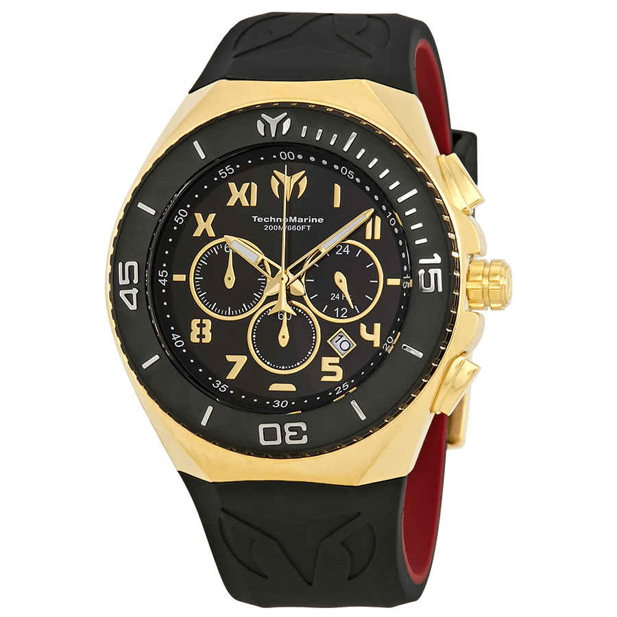 Technomarine Ocean Manta Black Dial Men's Chronograph Watch215066 | eBay